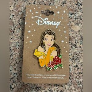 Disney Beauty and the Beast Belle Rose Enamel Pin — BoxLunch Exclusive Sold Out